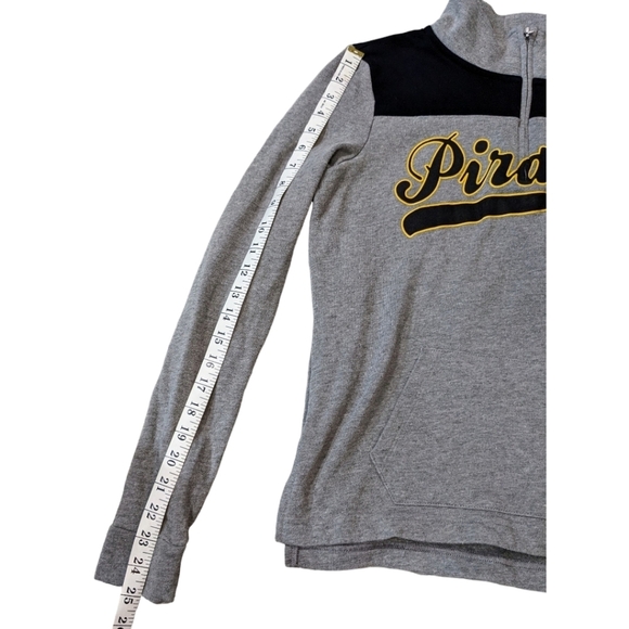 PINK VS with 5th & Ocean Clothing Pittsburgh Pirates Pull Over 1/2 Zip Size XS - Picture 7 of 10